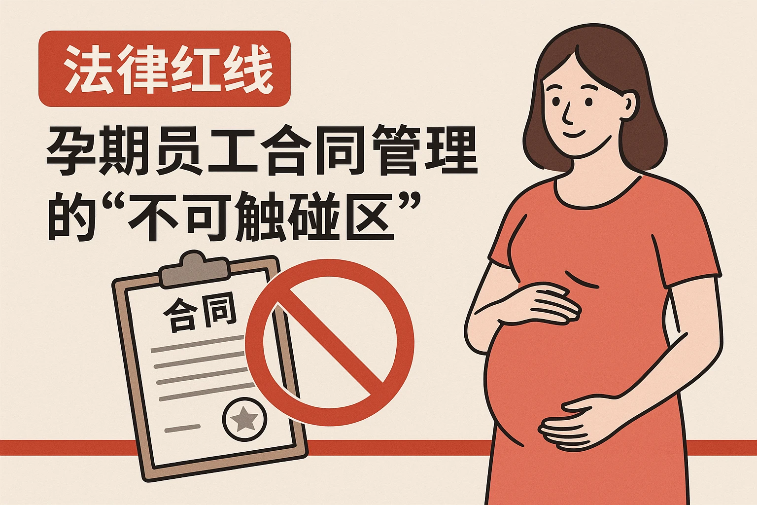 1.2 法律红线:孕期员工合同管理的“不可触碰区”