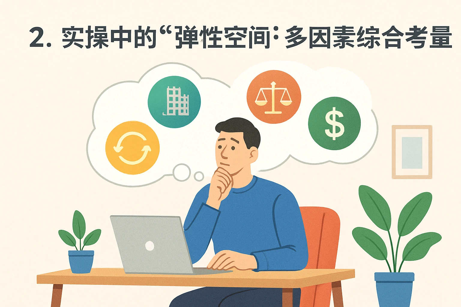 2. 实操中的“弹性空间”:多因素综合考量