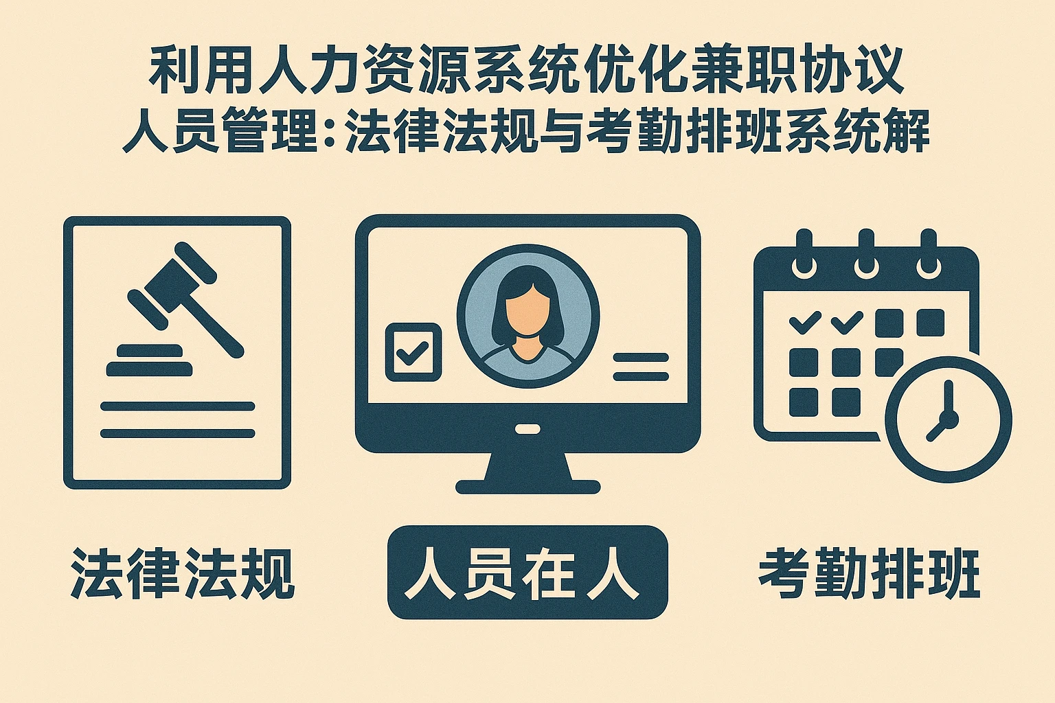 利用人力资源系统优化兼职协议人员管理：法律法规与考勤排班系统解析