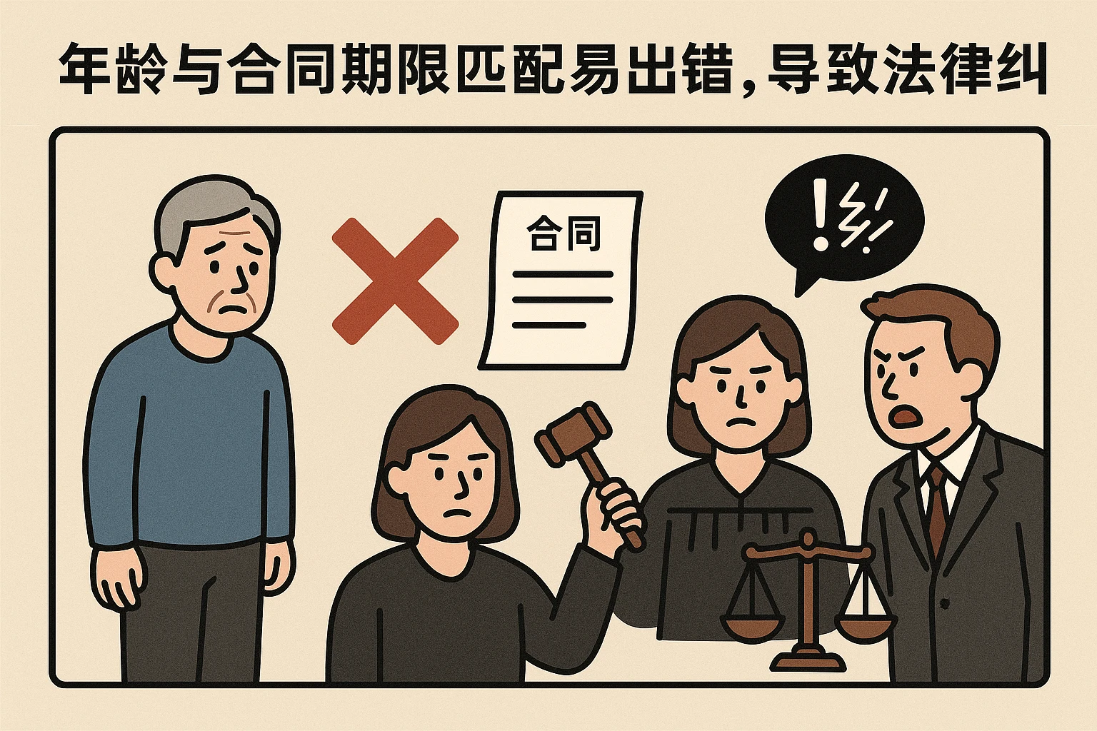 2. 年龄与合同期限匹配易出错,导致法律纠纷