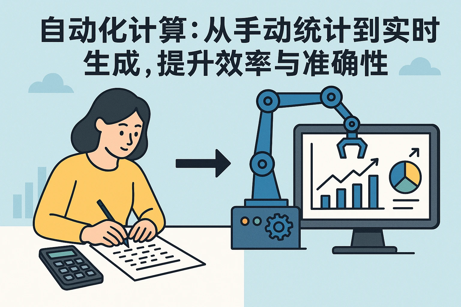2. 自动化计算:从手动统计到实时生成,提升效率与准确性