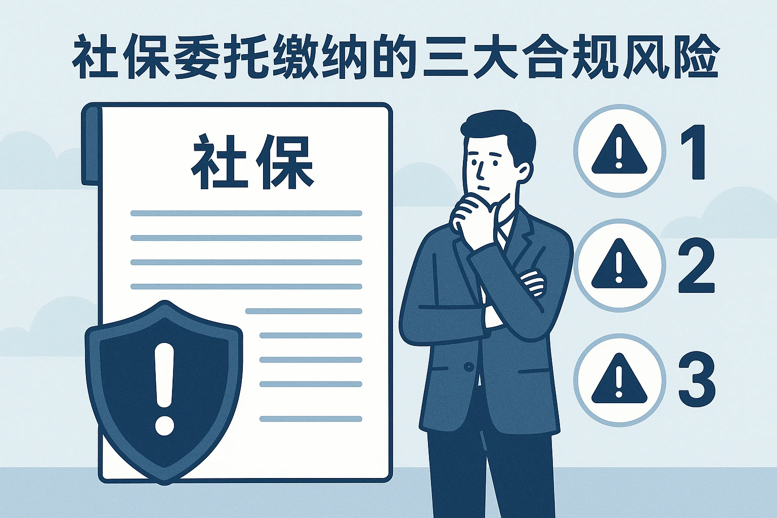2. 社保委托缴纳的三大合规风险