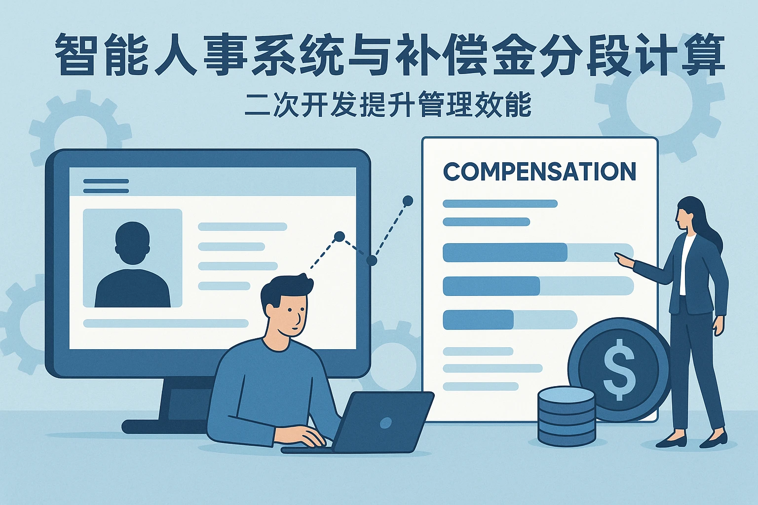 智能人事系统与补偿金分段计算:二次开发提升管理效能