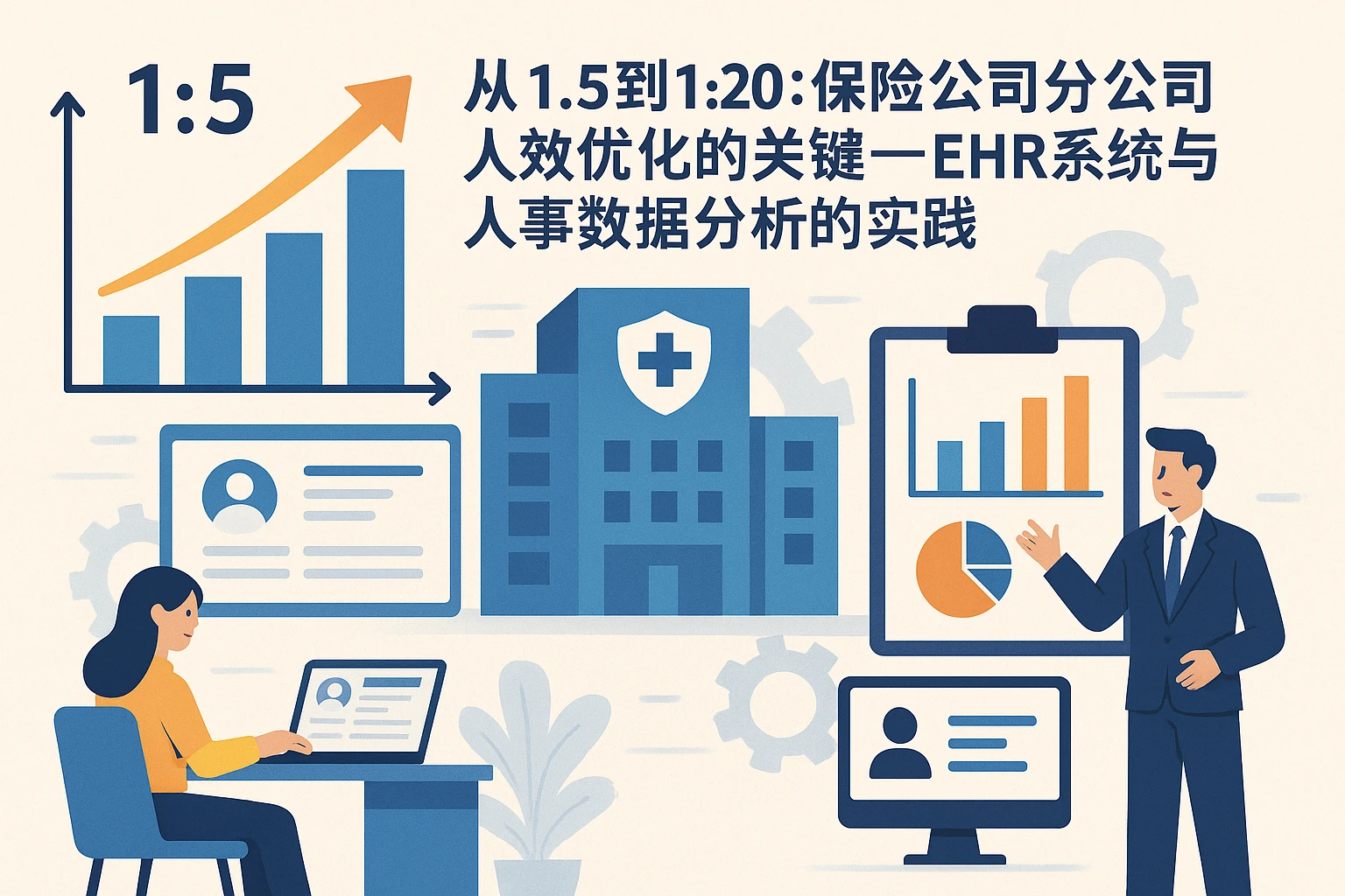 从1:5到1:20：保险公司分公司人效优化的关键——ehr系统与人事数据分析的实践