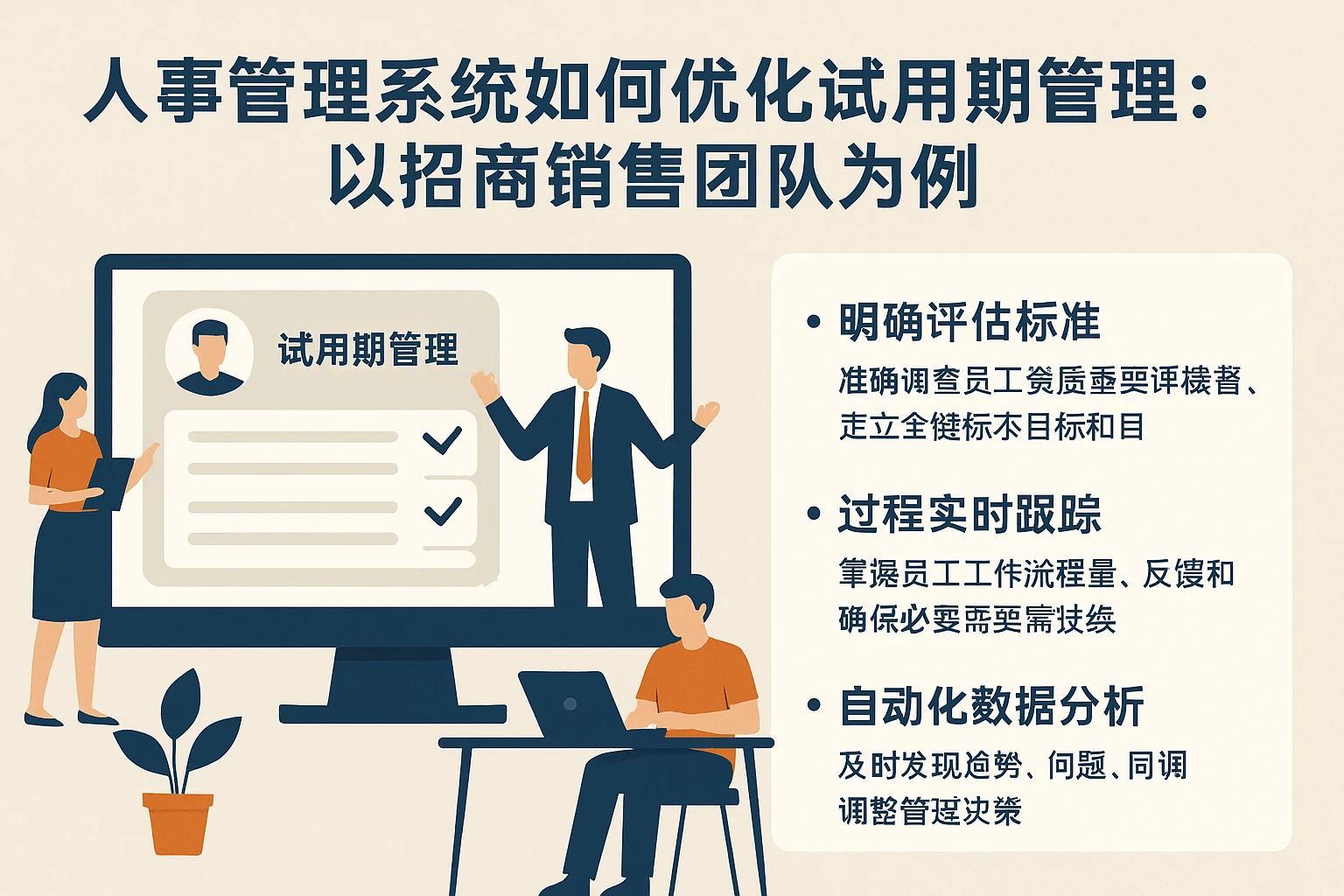 人事管理系统如何优化试用期管理:以招商销售团队为例
