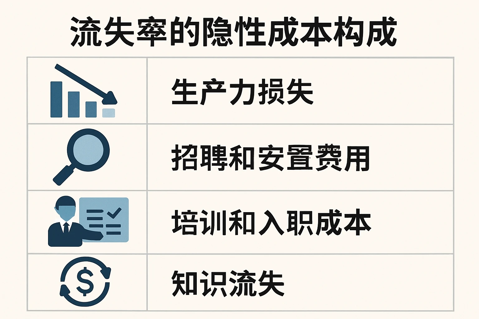 1. 流失率的隐性成本构成