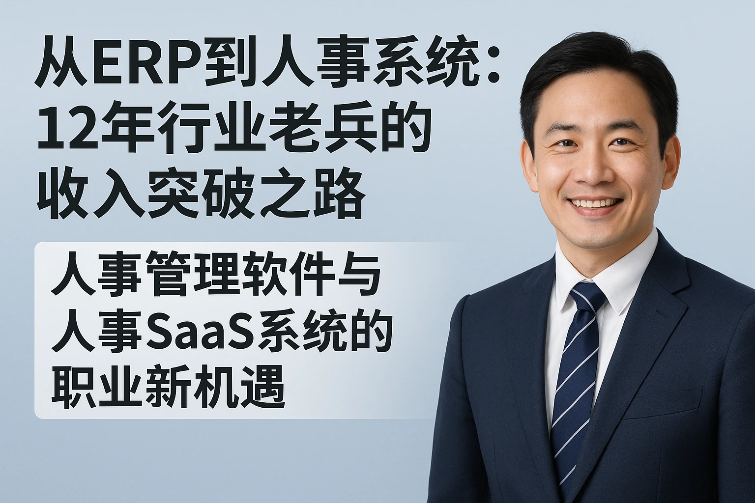 从ERP到人事系统:12年行业老兵的收入突破之路——人事管理软件与人事SaaS系统的职业新机遇