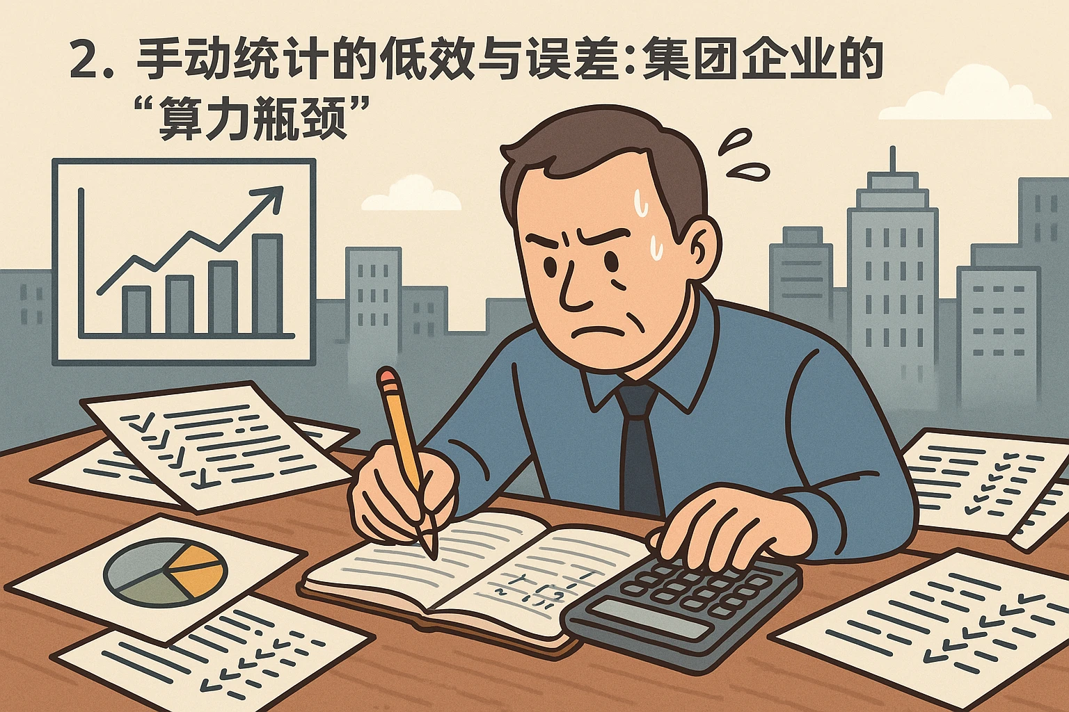 2. 手动统计的低效与误差：集团企业的“算力瓶颈”