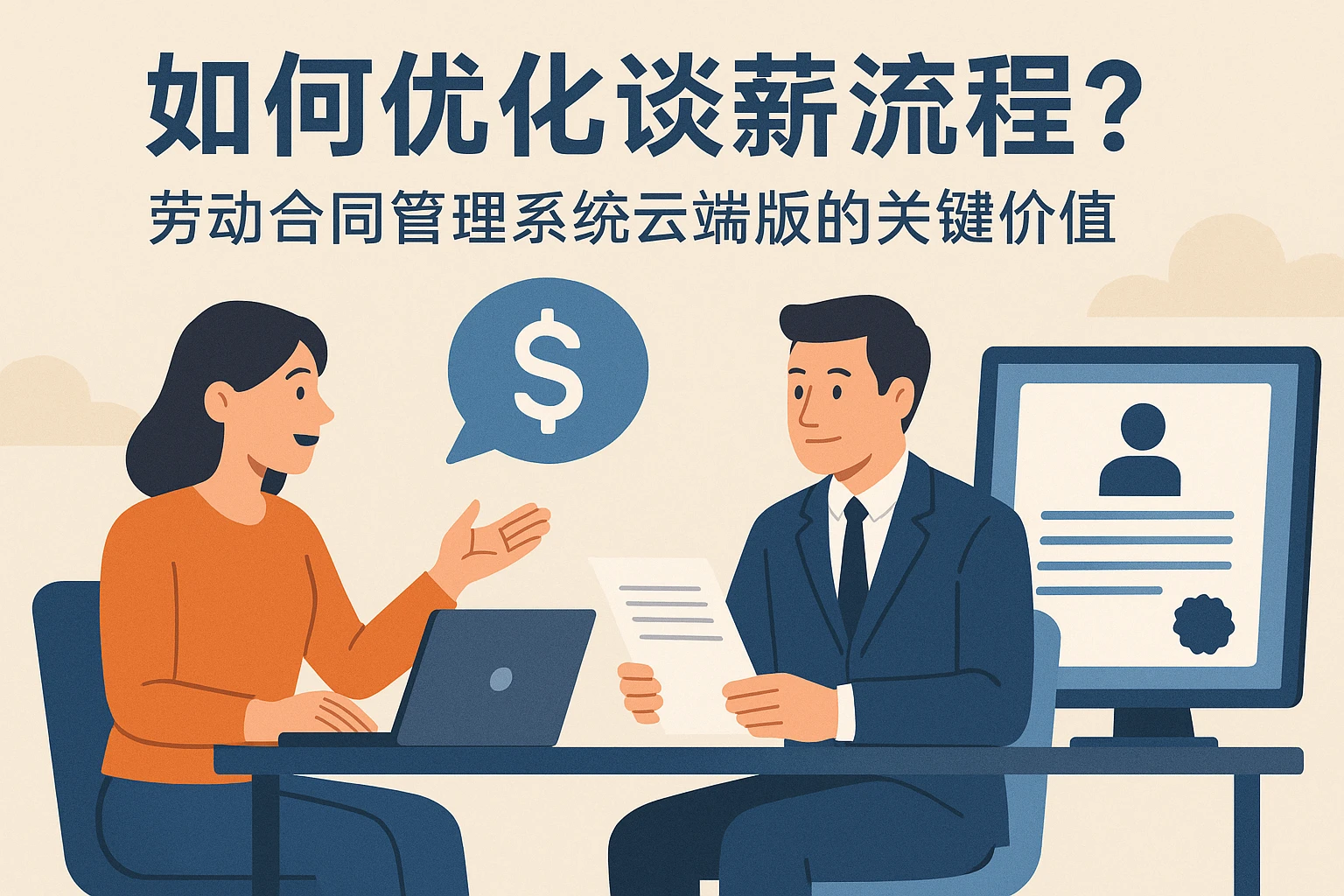 人事系统如何优化谈薪流程？劳动合同管理系统云端版的关键价值