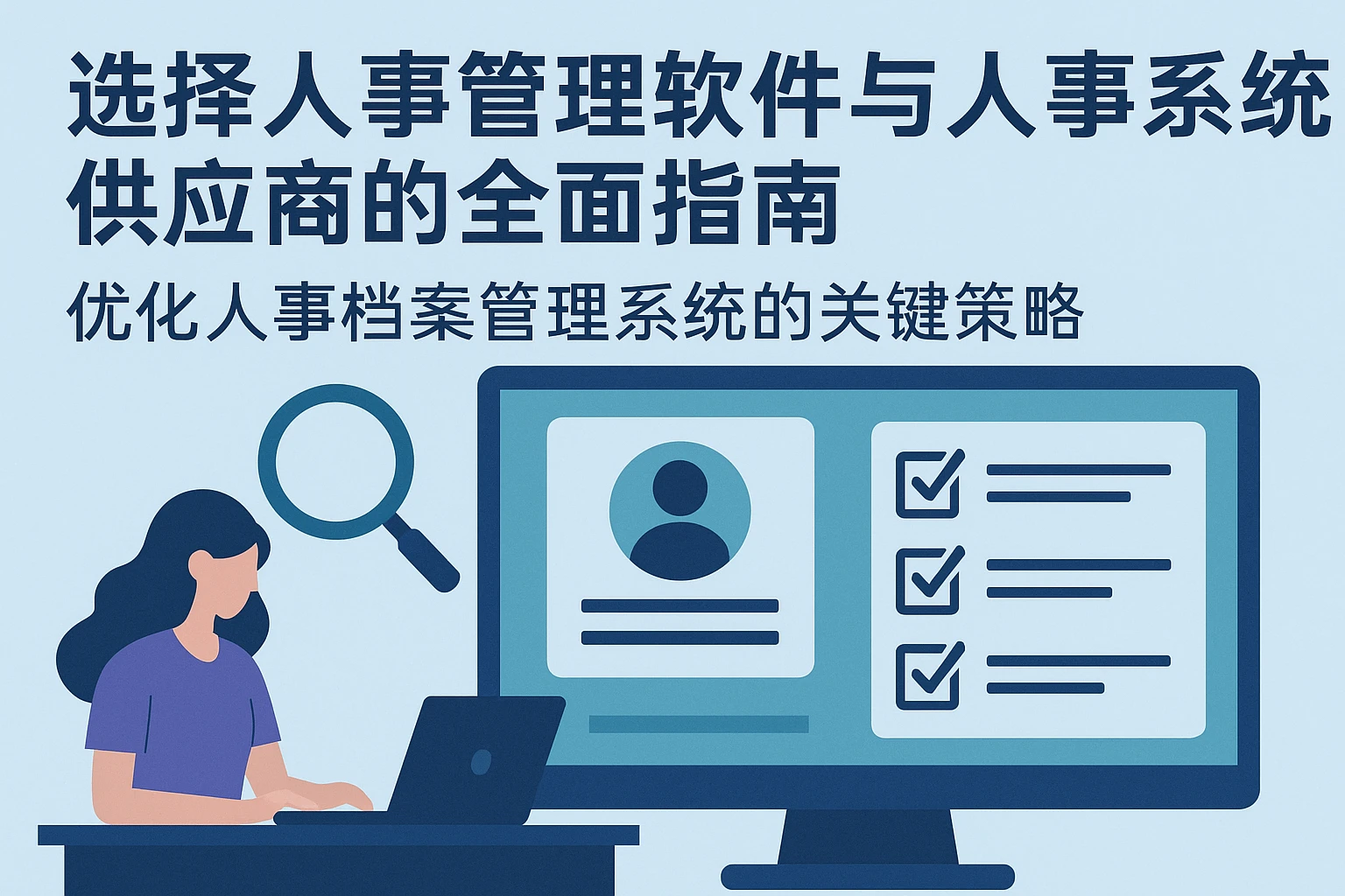 选择人事管理软件与人事系统供应商的全面指南 - 优化人事档案管理系统的关键策略