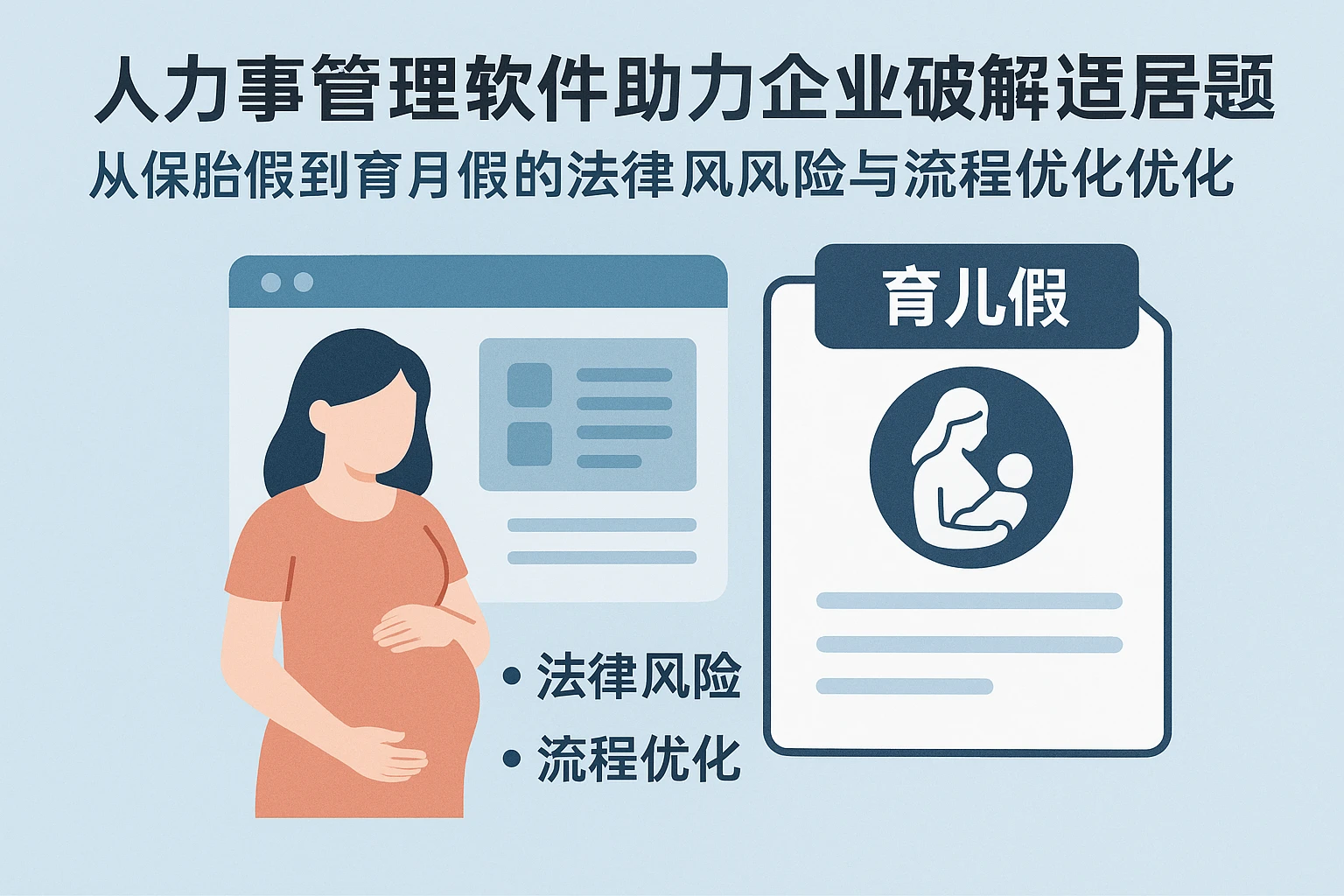 人事管理软件助力企业破解适育期女员工管理难题——从保胎假到育儿假的法律风险与流程优化