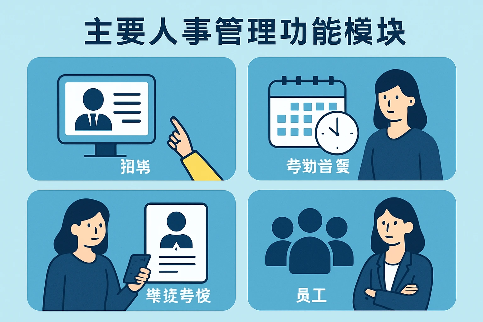 现代人事管理系统的主要功能模块