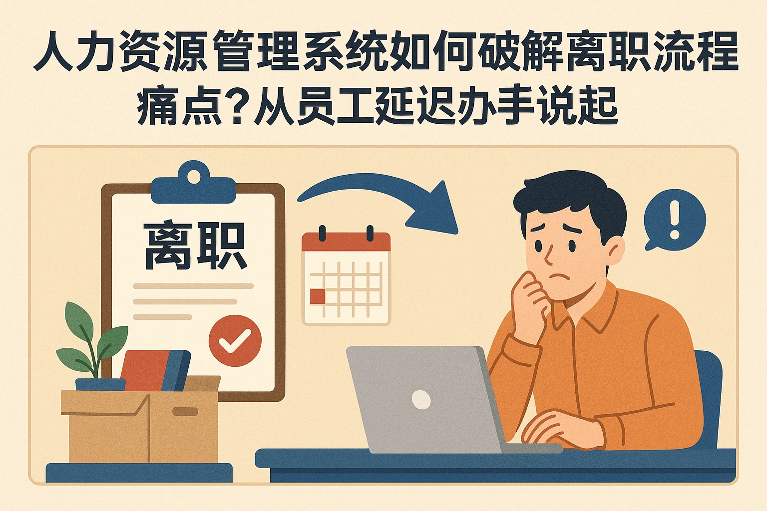 人力资源管理系统如何破解离职流程痛点？从员工延迟办手续说起