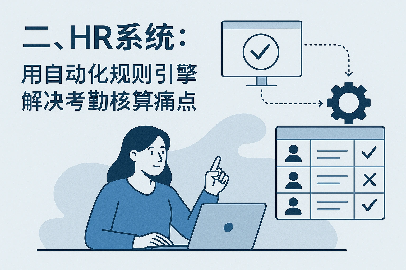 二、HR系统：用自动化规则引擎解决考勤核算痛点