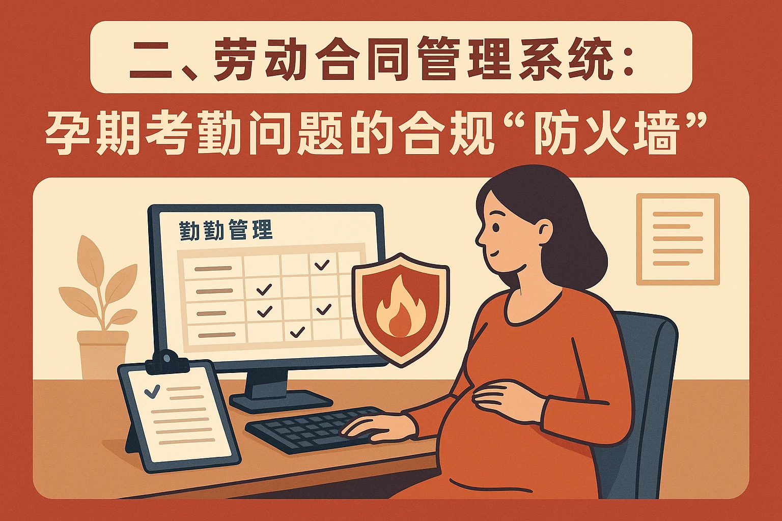二、劳动合同管理系统:孕期考勤问题的合规“防火墙”