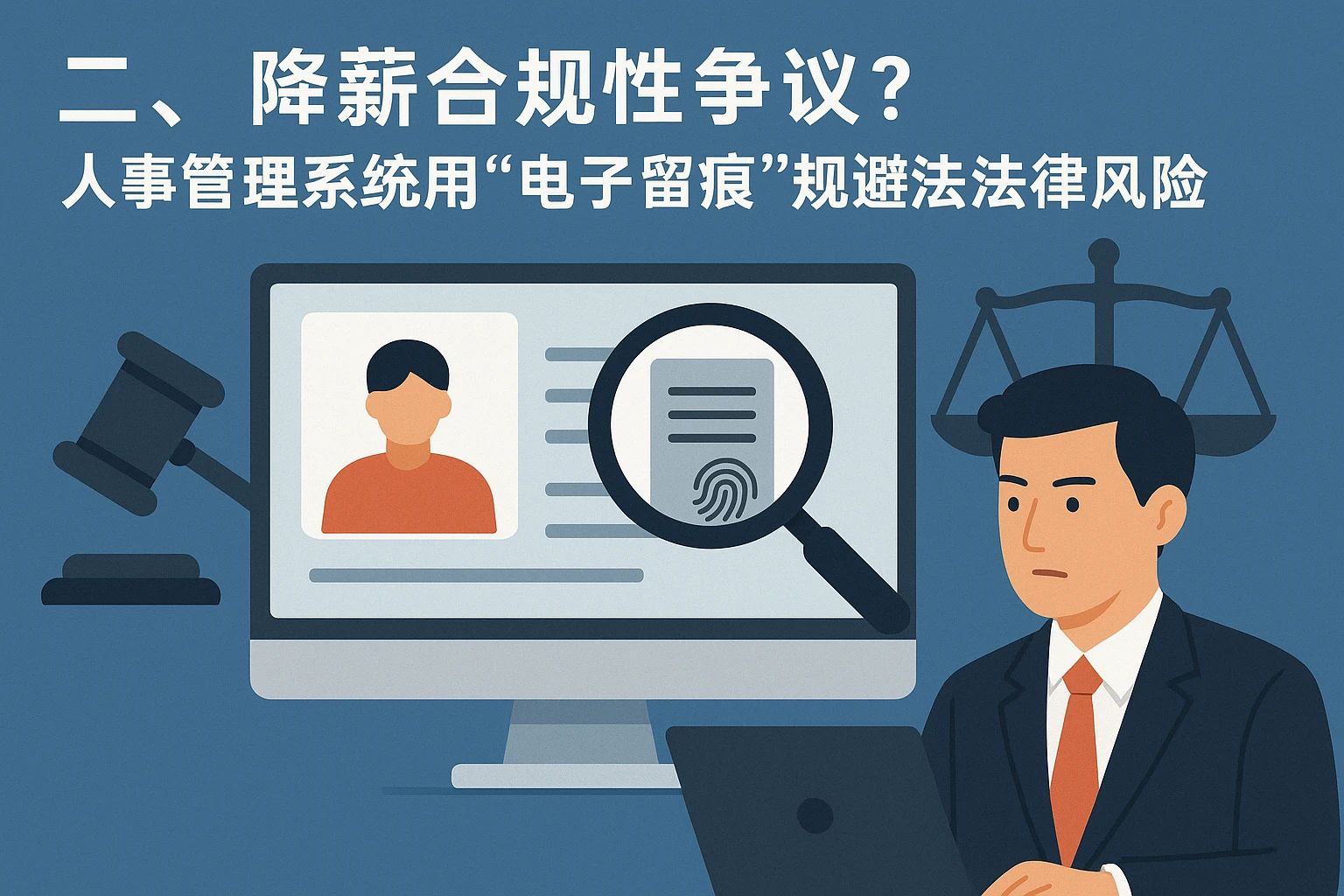 二、降薪合规性争议？人事管理系统用“电子留痕”规避法律风险