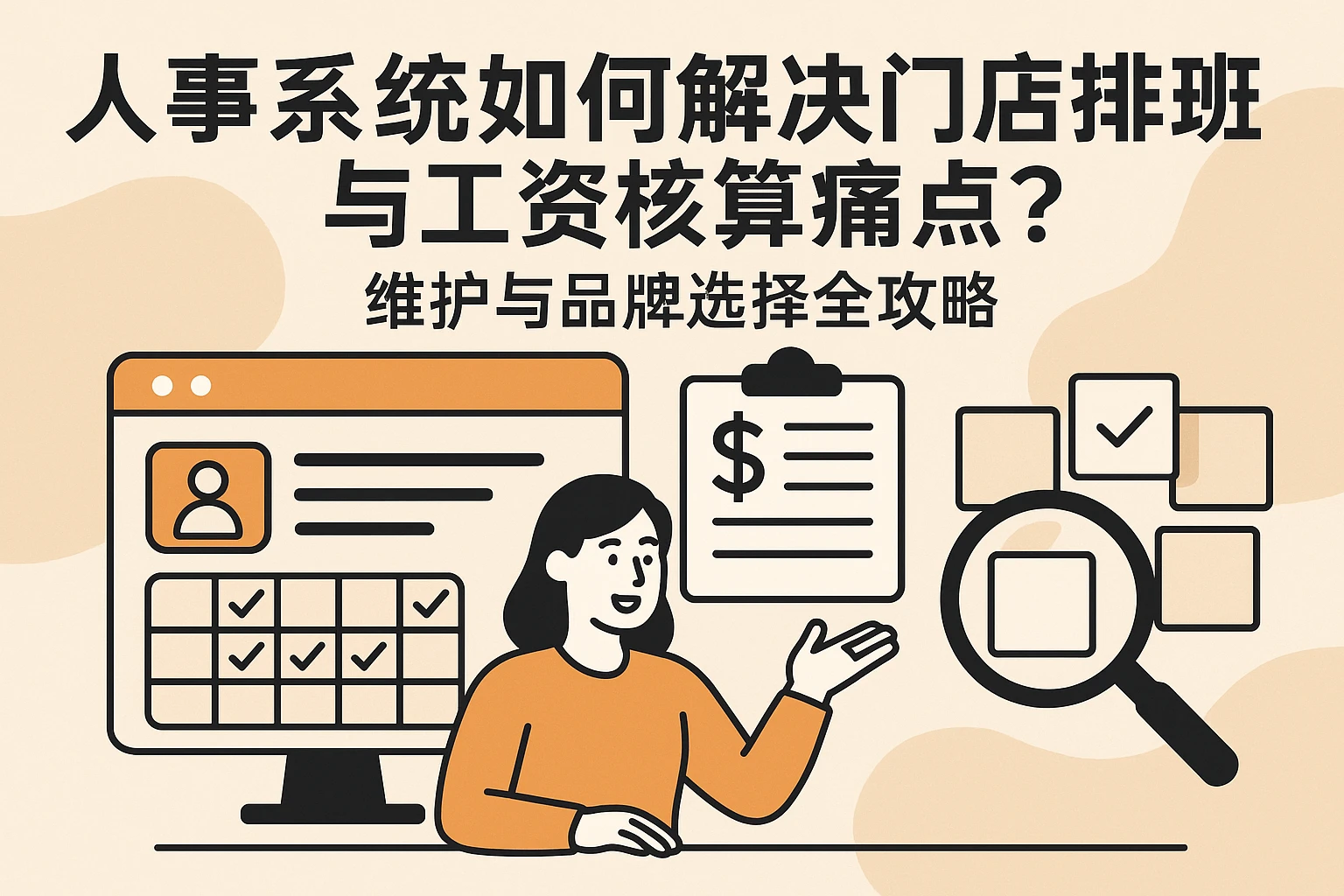 人事系统如何解决门店排班与工资核算痛点?维护与品牌选择全攻略