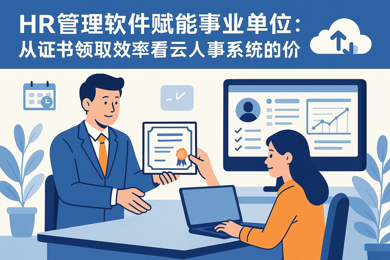 HR管理软件赋能事业单位:从证书领取效率看云人事系统的价值