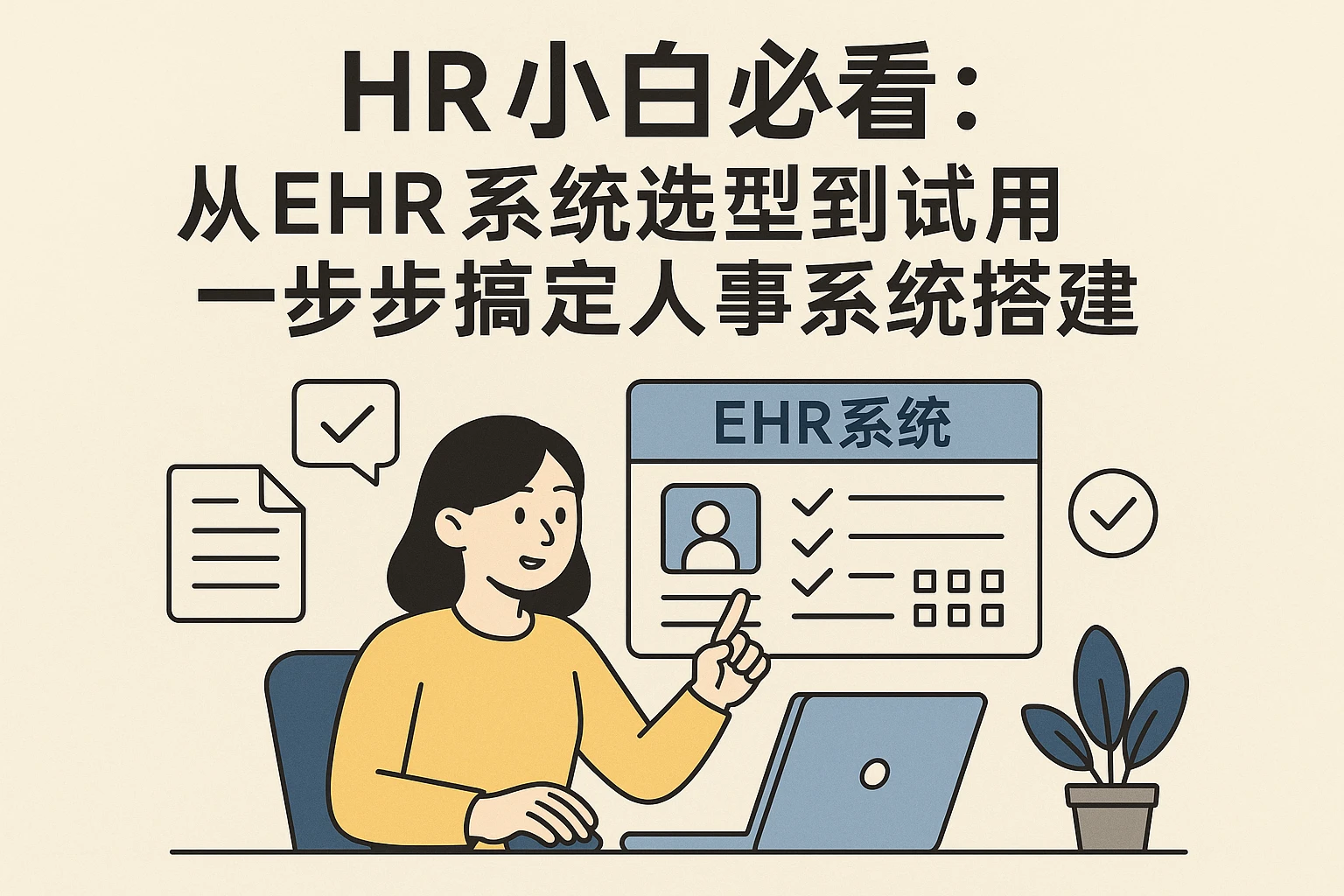HR小白必看:从EHR系统选型到试用,一步步搞定人事系统搭建