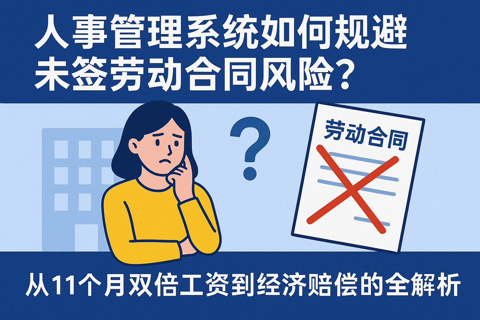 人事管理系统如何规避未签劳动合同风险？从11个月双倍工资到经济赔偿的全解析