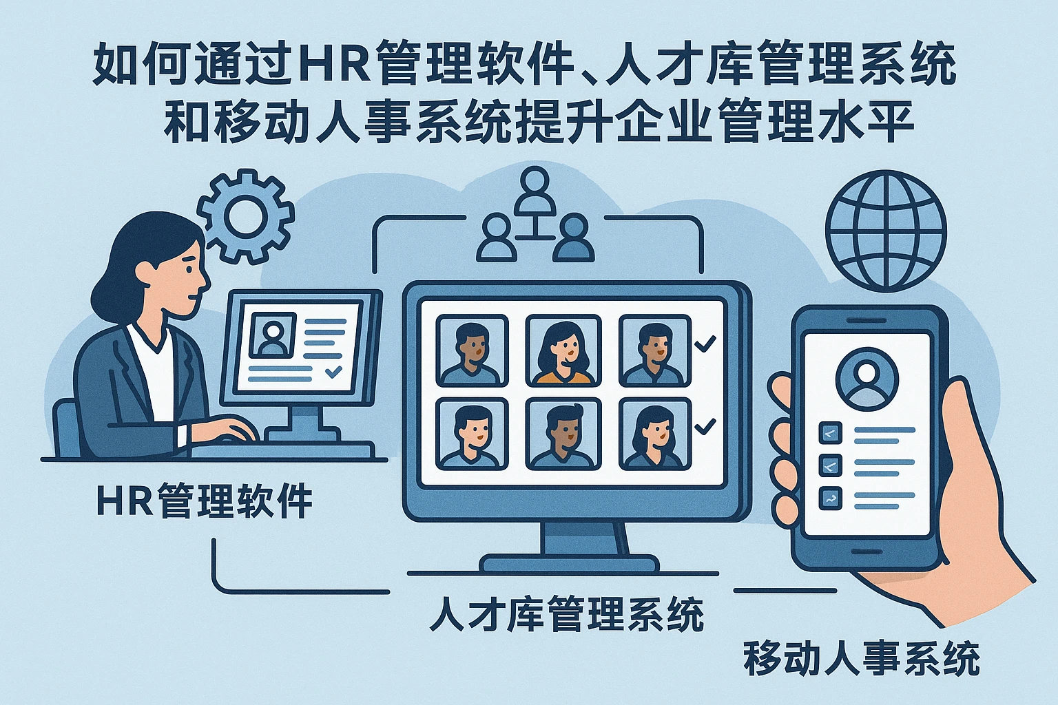 如何通过HR管理软件、人才库管理系统和移动人事系统提升企业管理水平