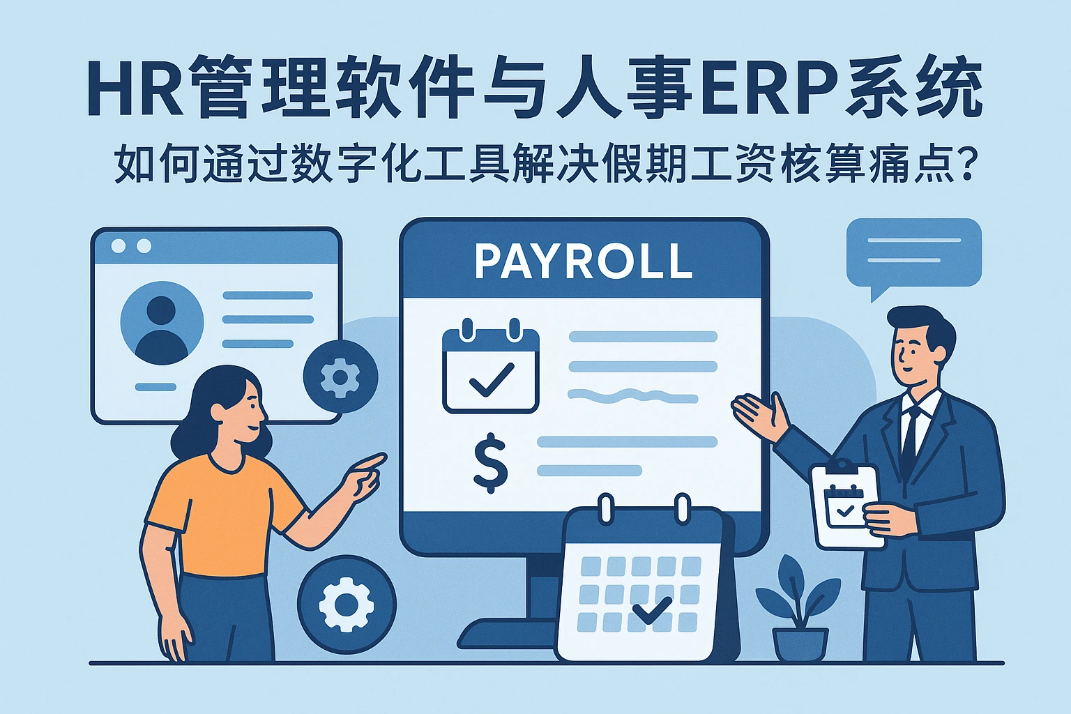 HR管理软件与人事ERP系统：如何通过数字化工具解决假期工资核算痛点？
