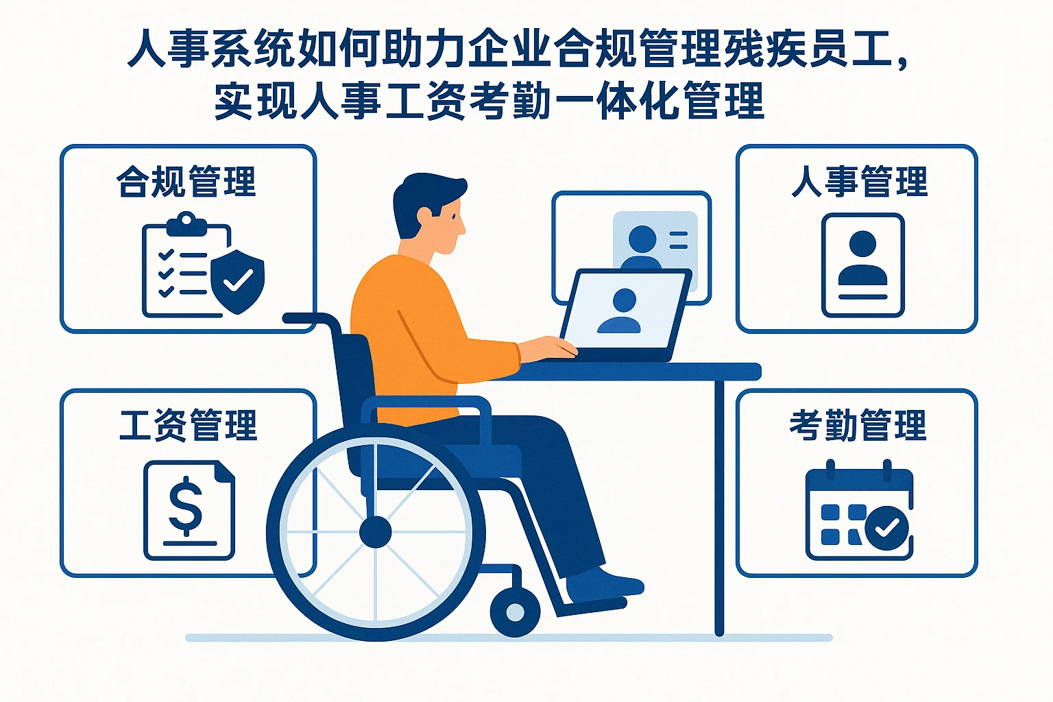 人事系统如何助力企业合规管理残疾员工，实现人事工资考勤一体化管理
