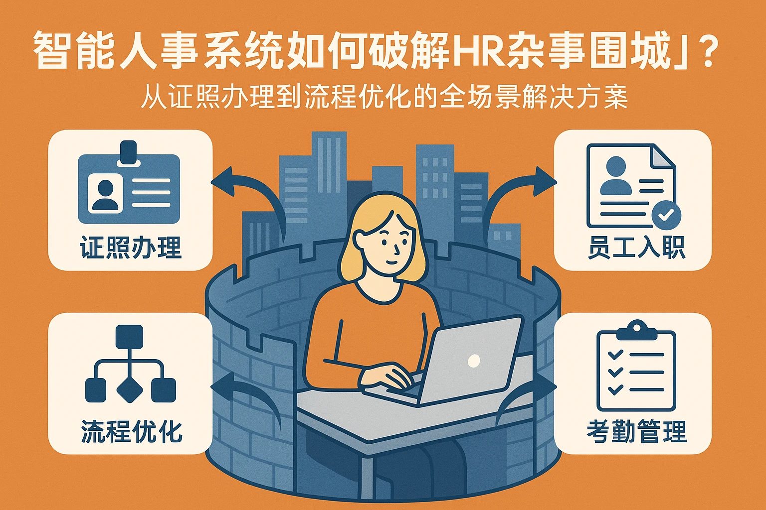 智能人事系统如何破解HR「杂事围城」？从证照办理到流程优化的全场景解决方案