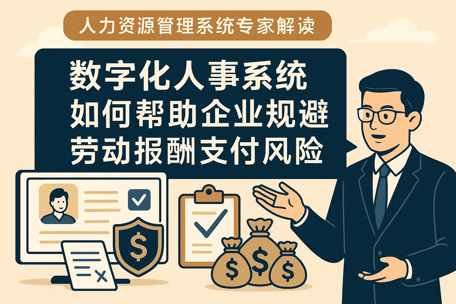 数字化人事系统如何帮助企业规避劳动报酬支付风险 - 人力资源管理系统专家解读