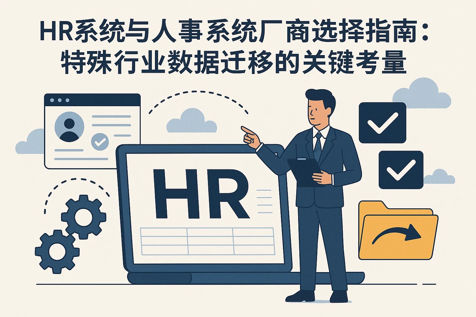 HR系统与人事系统厂商选择指南：特殊行业数据迁移的关键考量