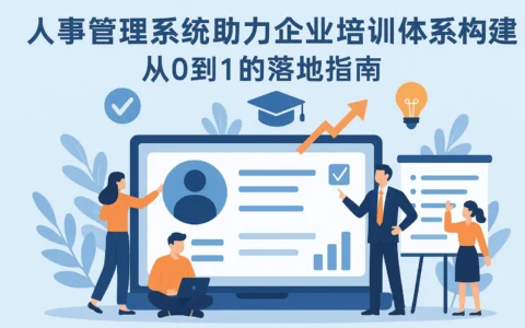 人事管理系统助力企业培训体系构建:从0到1的落地指南