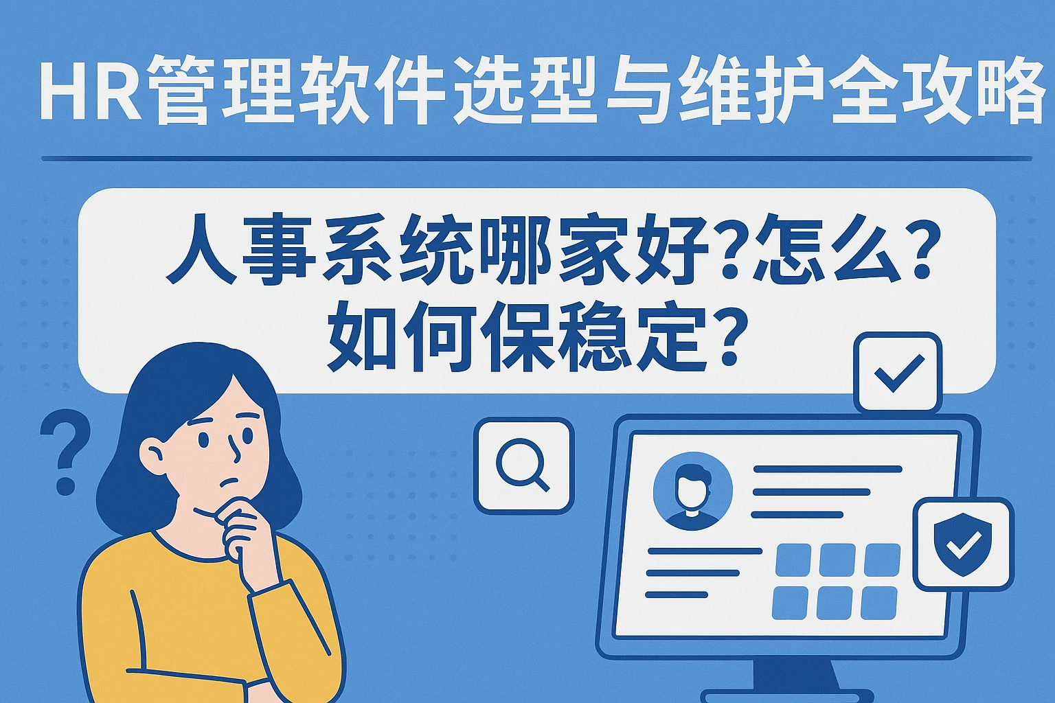 HR管理软件选型与维护全攻略:人事系统哪家好?怎么选?如何保稳定?