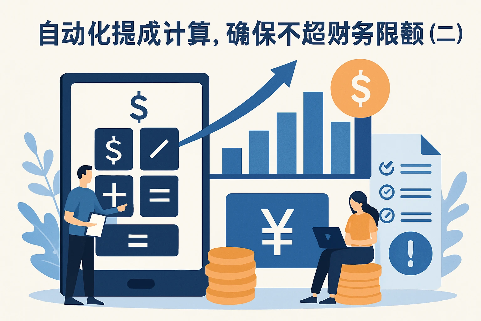 （二）自动化提成计算，确保不超财务限额