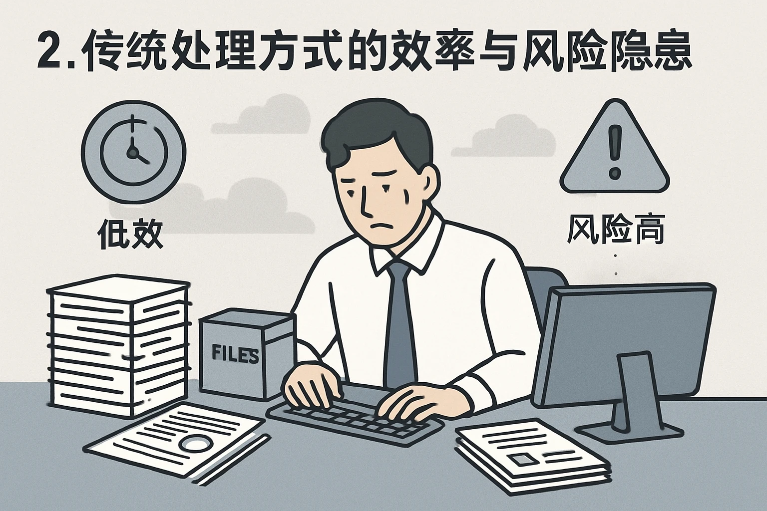 2. 传统处理方式的效率与风险隐患