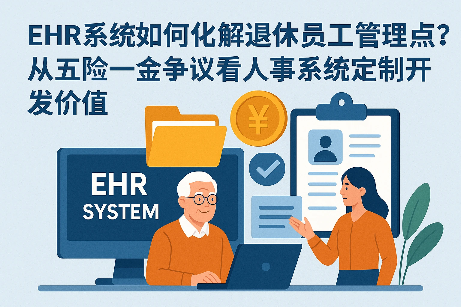 EHR系统如何化解退休员工管理痛点？从五险一金争议看人事系统定制开发价值