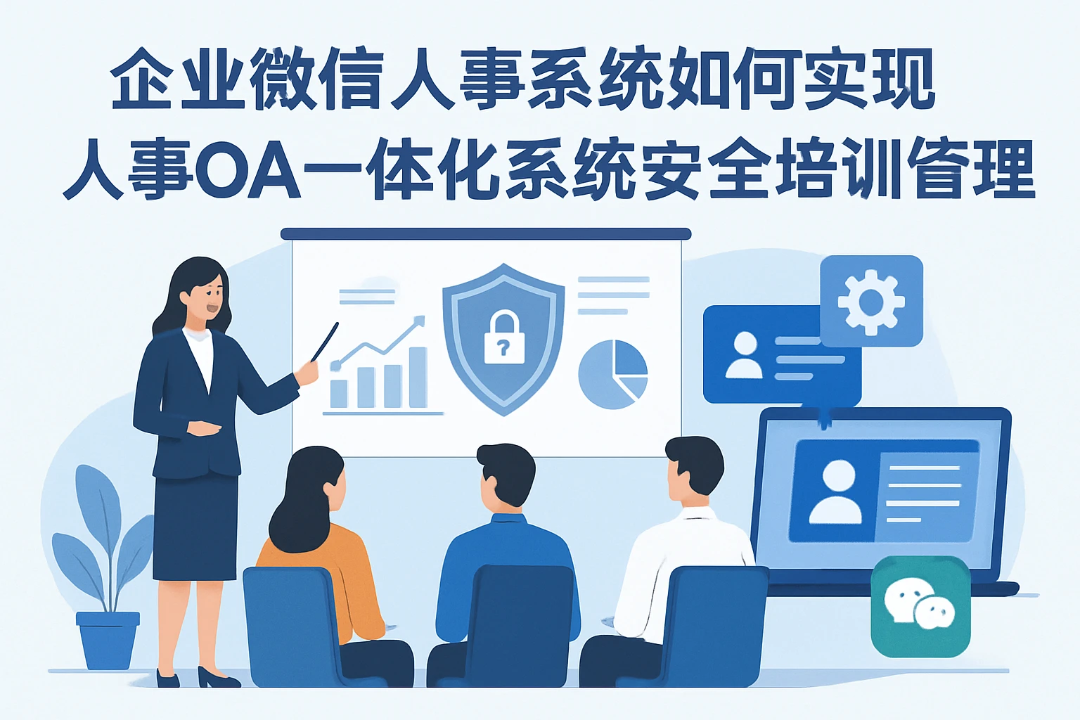 企业微信人事系统如何实现人事OA一体化系统安全培训管理