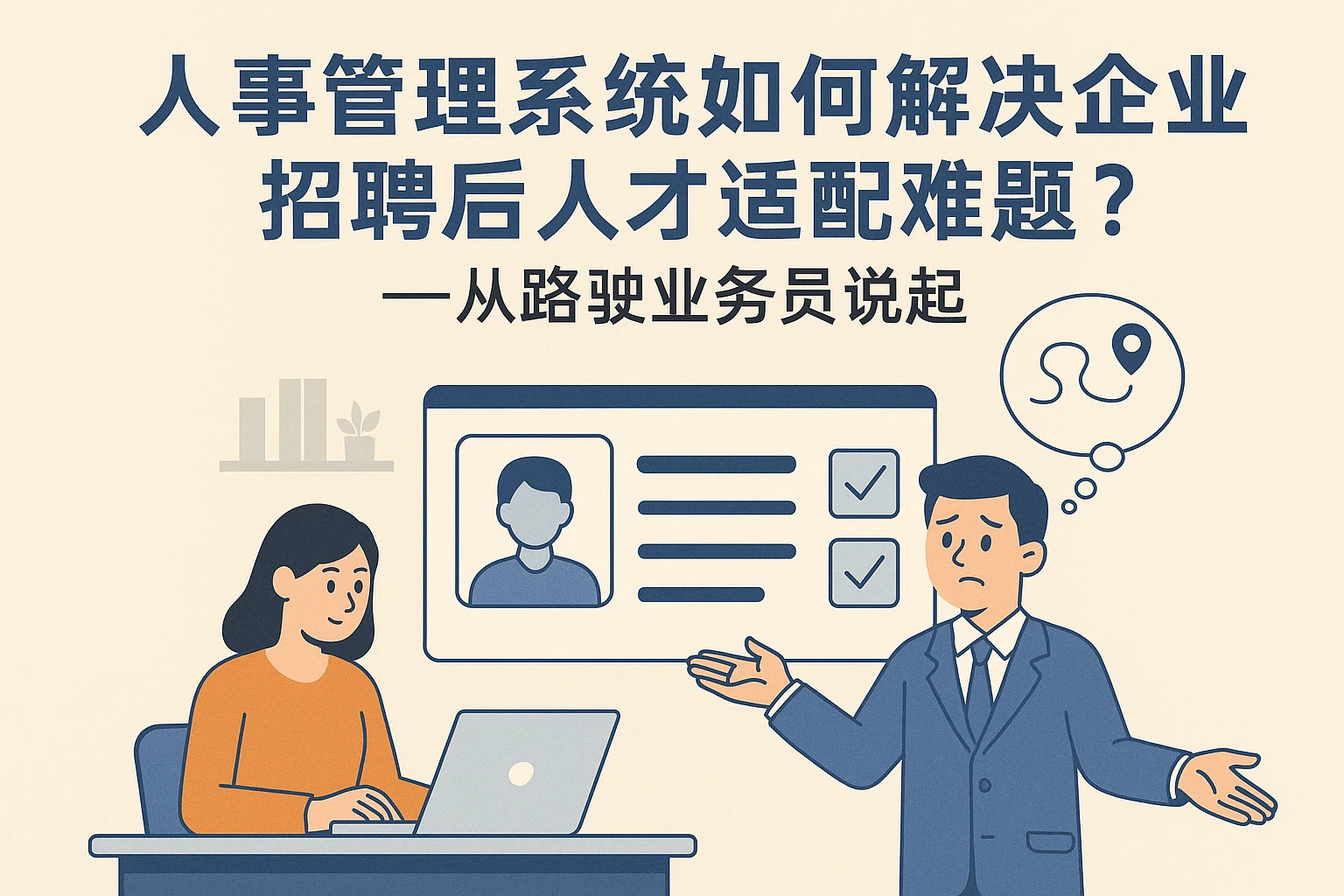人事管理系统如何解决企业招聘后人才适配难题？——从路痴业务员说起