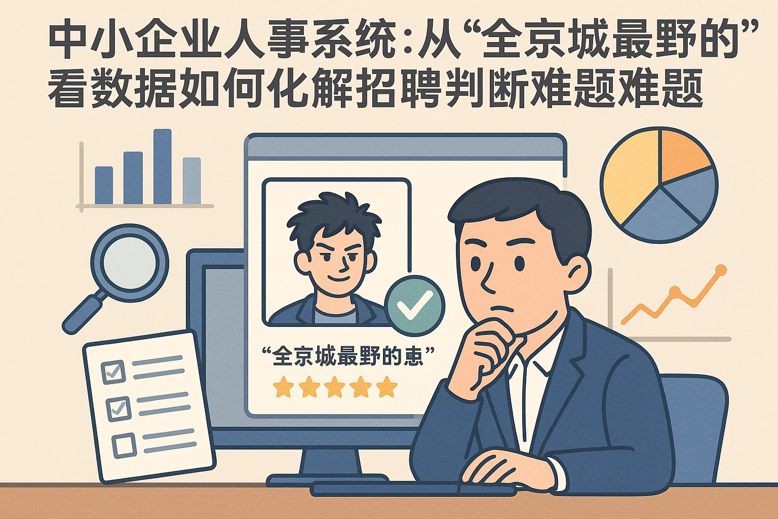 中小企业人事系统：从“全京城最野的崽”看数据如何化解招聘判断难题