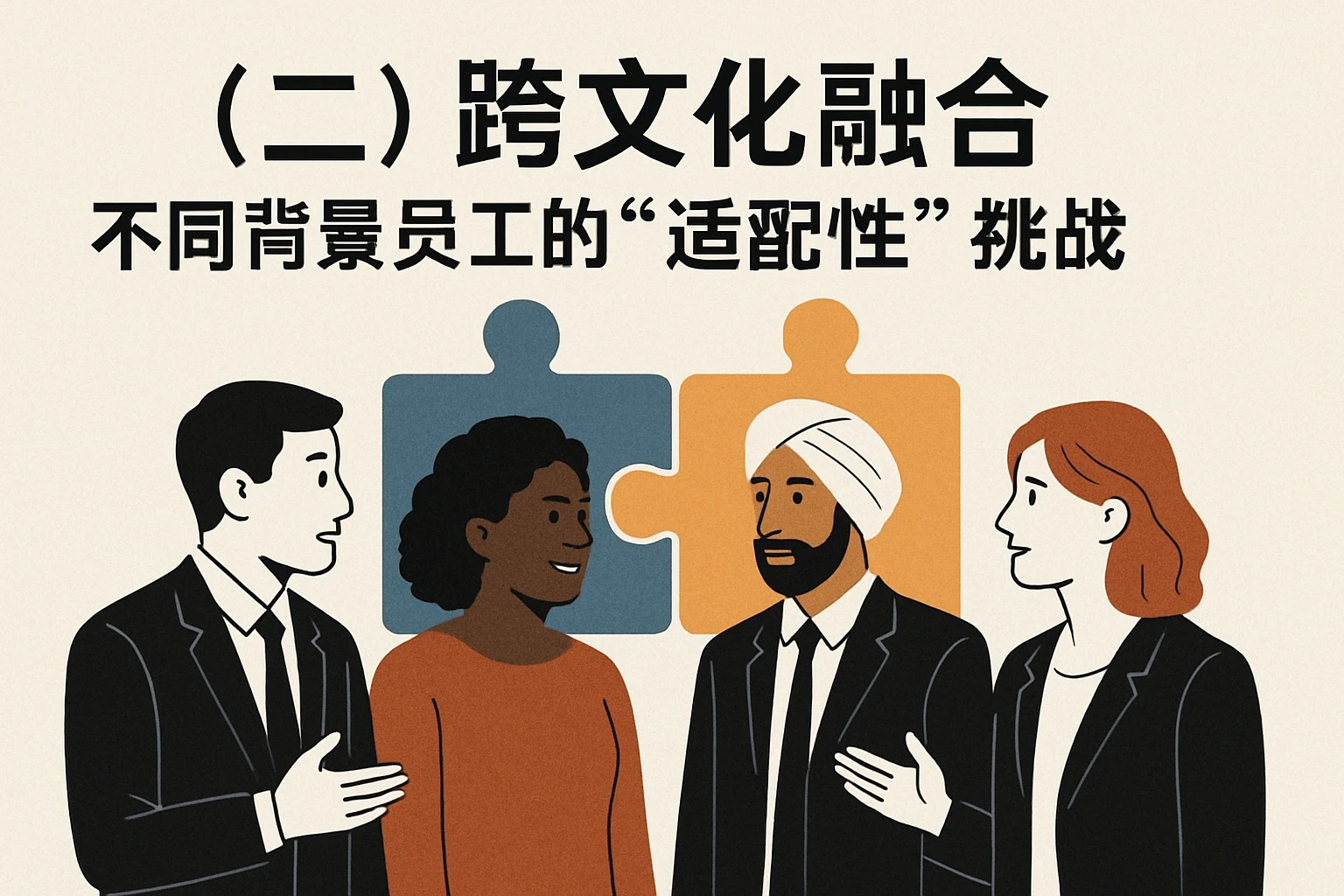 （二）跨文化融合：不同背景员工的“适配性”挑战