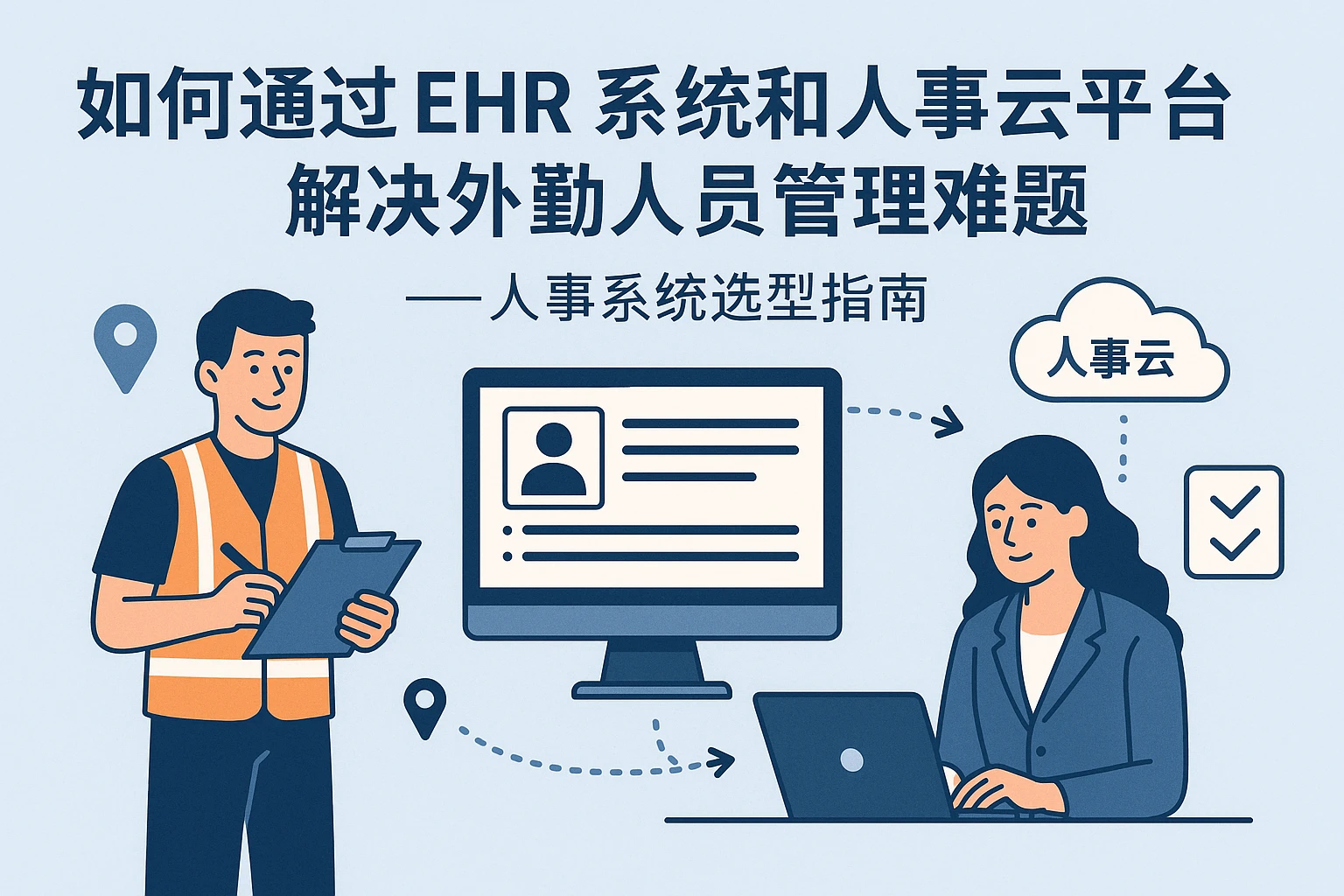 如何通过ehr系统和人事云平台解决外勤人员管理难题——人事系统选型指南