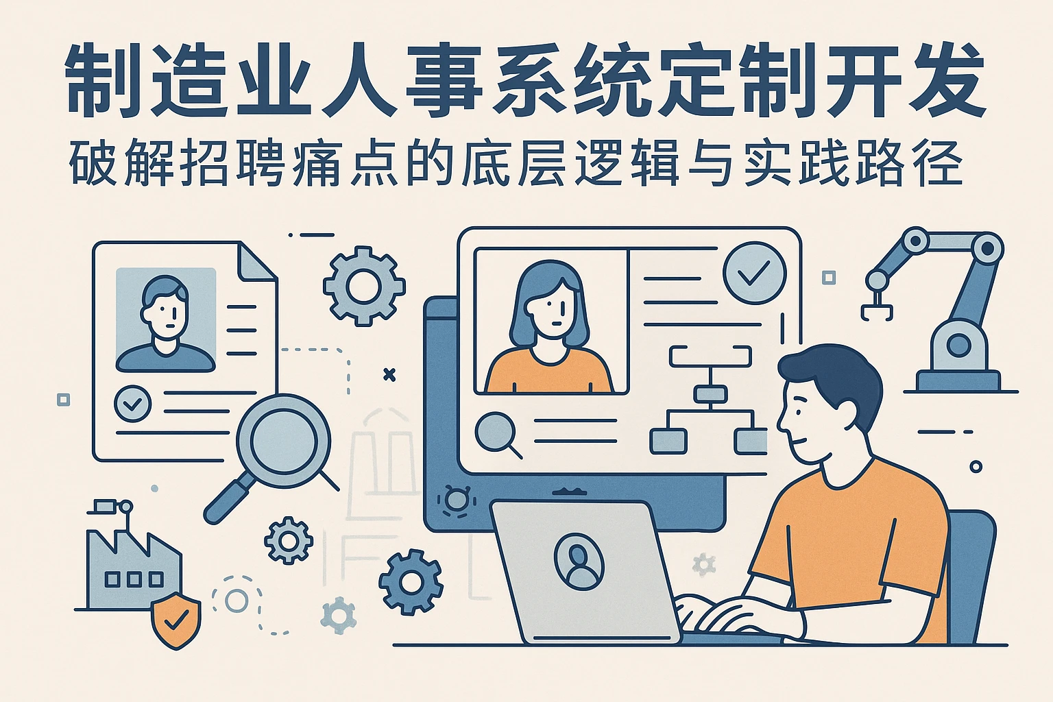 制造业人事系统定制开发:破解招聘痛点的底层逻辑与实践路径