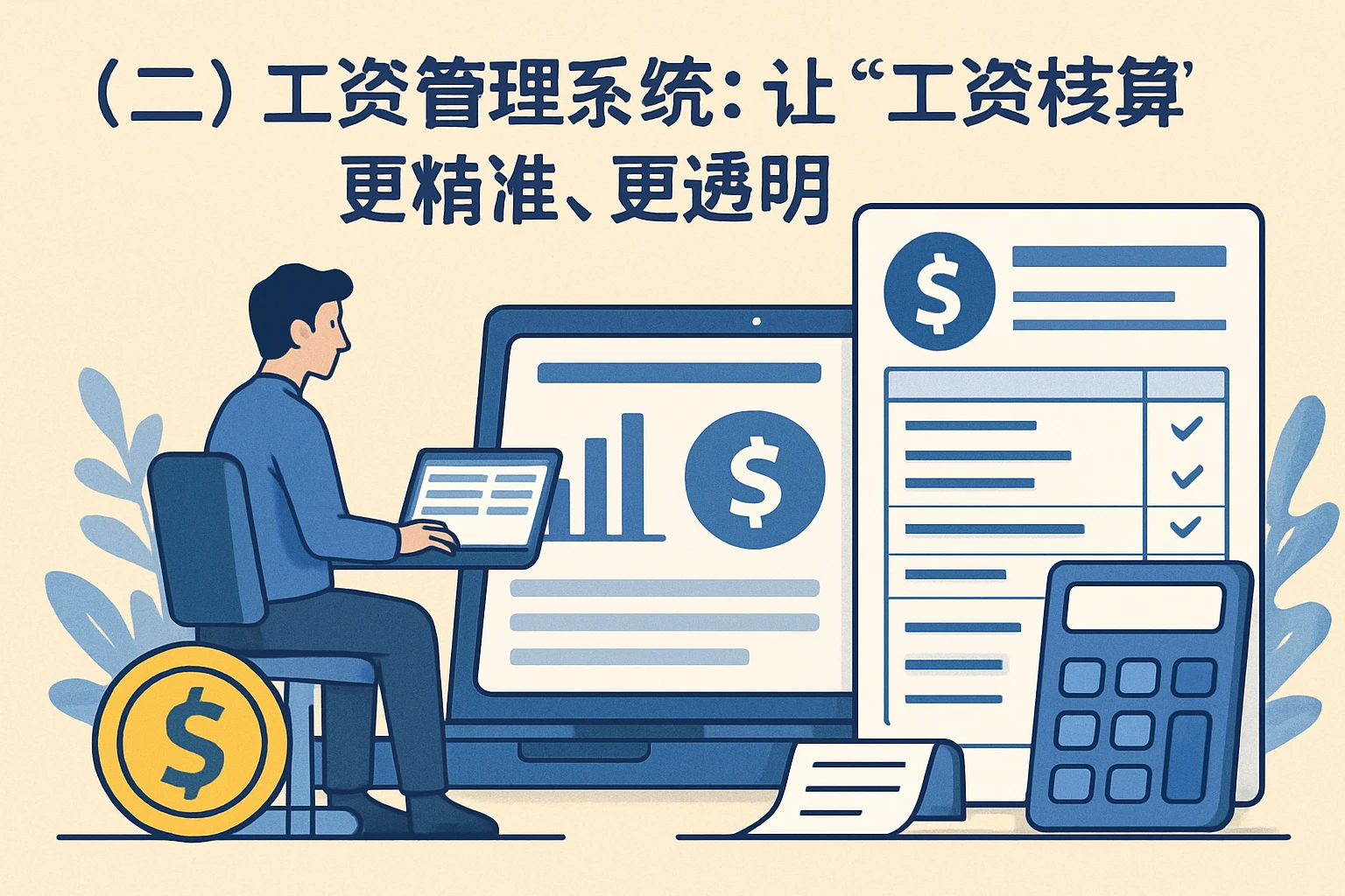 (二)工资管理系统:让“工资核算”更精准、更透明