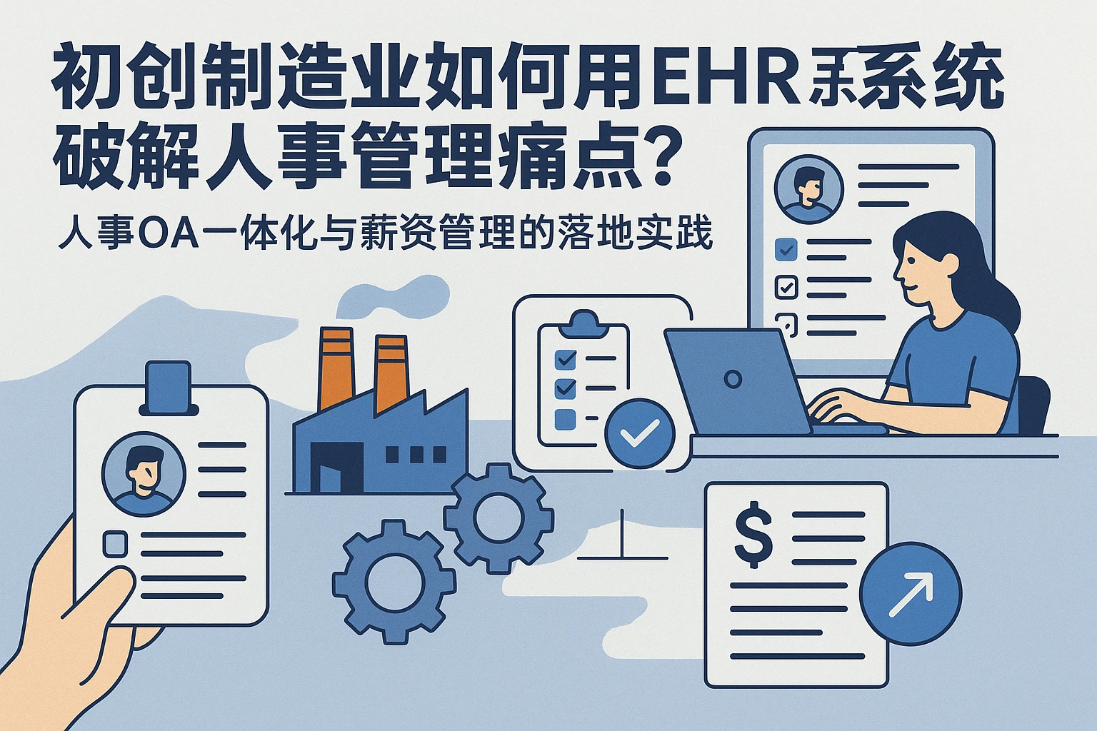 初创制造业如何用EHR系统破解人事管理痛点？人事OA一体化与薪资管理的落地实践