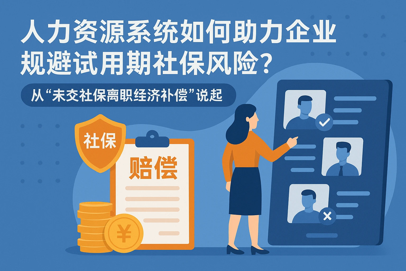 人力资源系统如何助力企业规避试用期社保风险？——从“未交社保离职经济补偿”说起