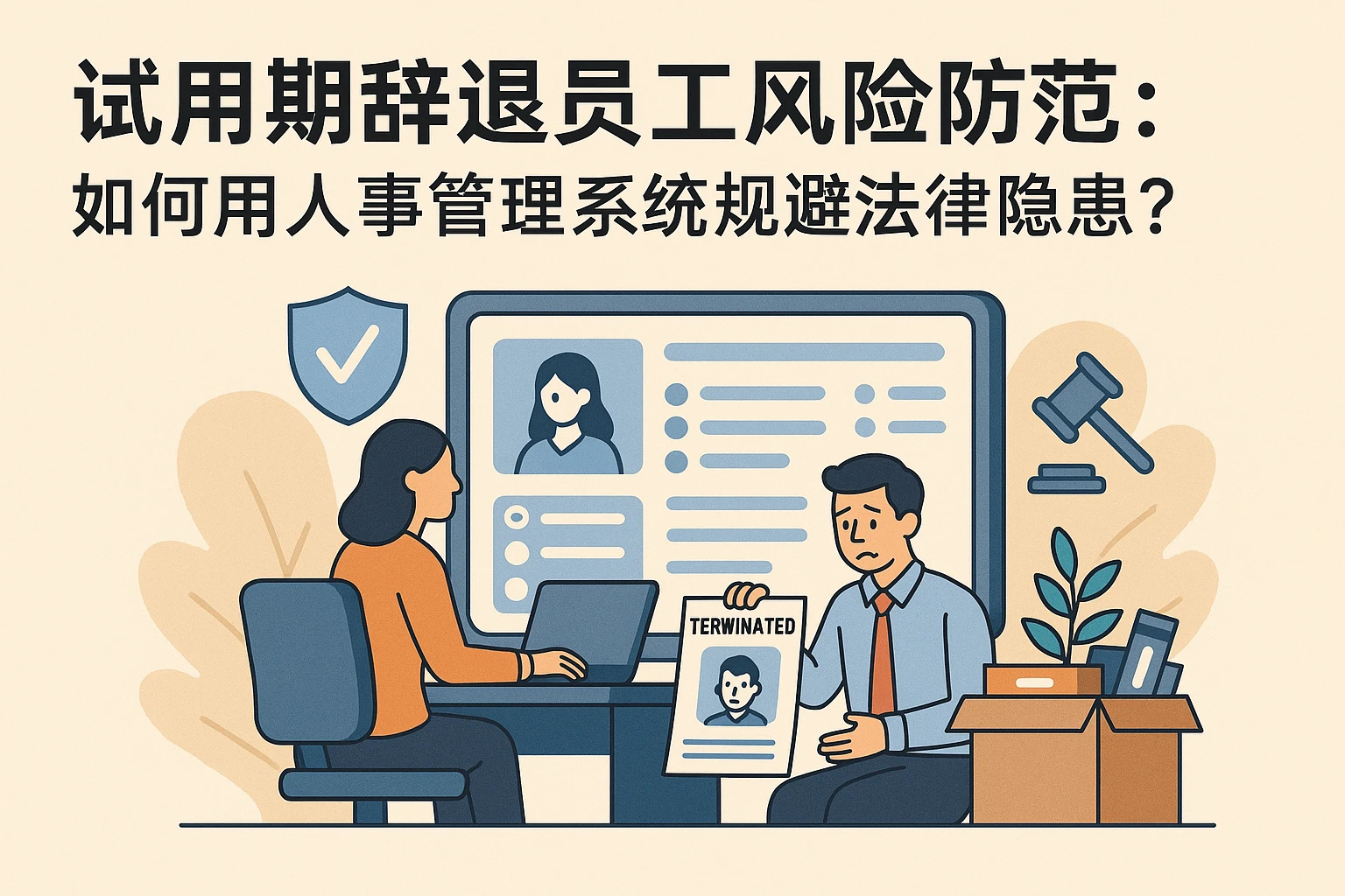 试用期辞退员工风险防范：如何用人事管理系统规避法律隐患？