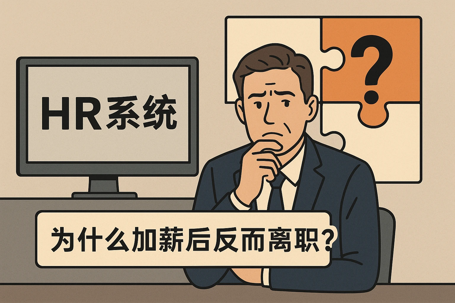 HR系统视角下的职场谜题:为什么加薪后反而离职?