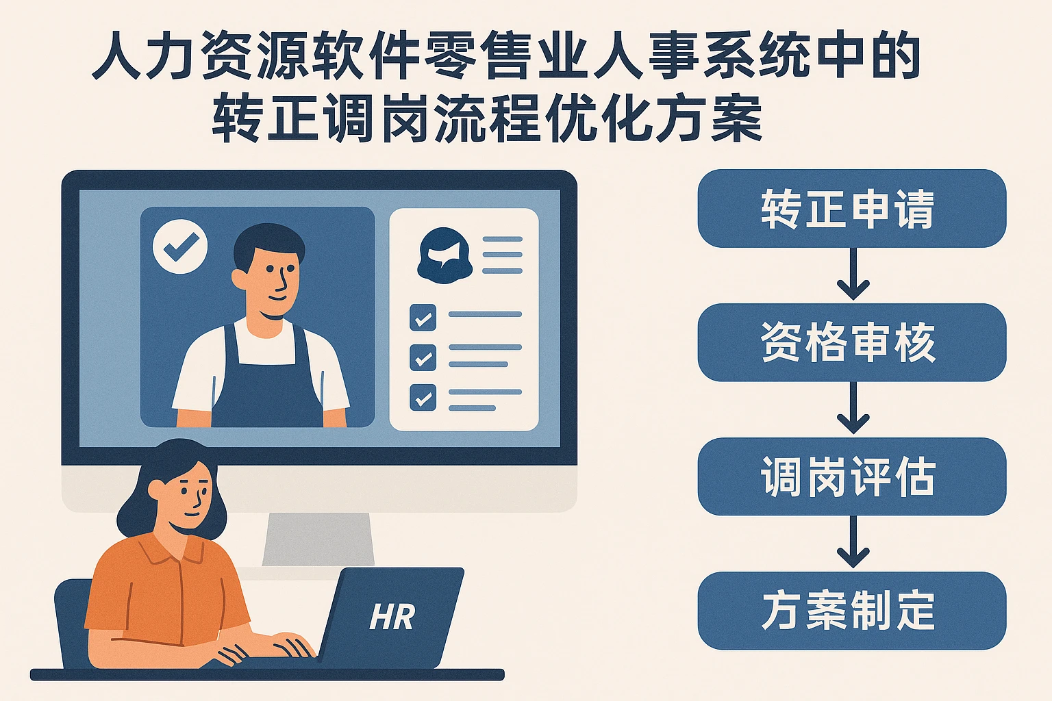 人力资源软件在零售业人事系统中的转正调岗流程优化方案