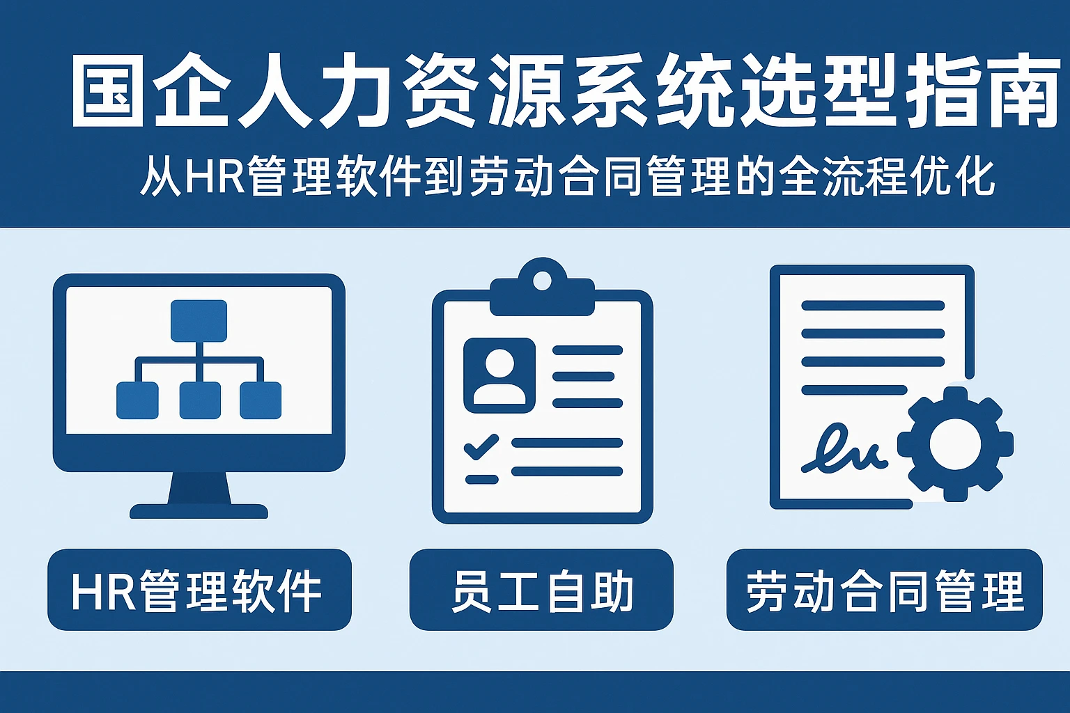 国企人力资源系统选型指南：从HR管理软件到劳动合同管理的全流程优化