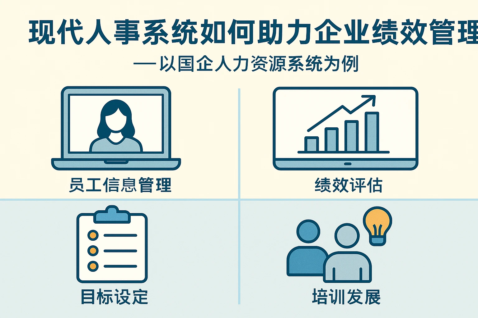 现代人事系统如何助力企业绩效管理——以国企人力资源系统为例