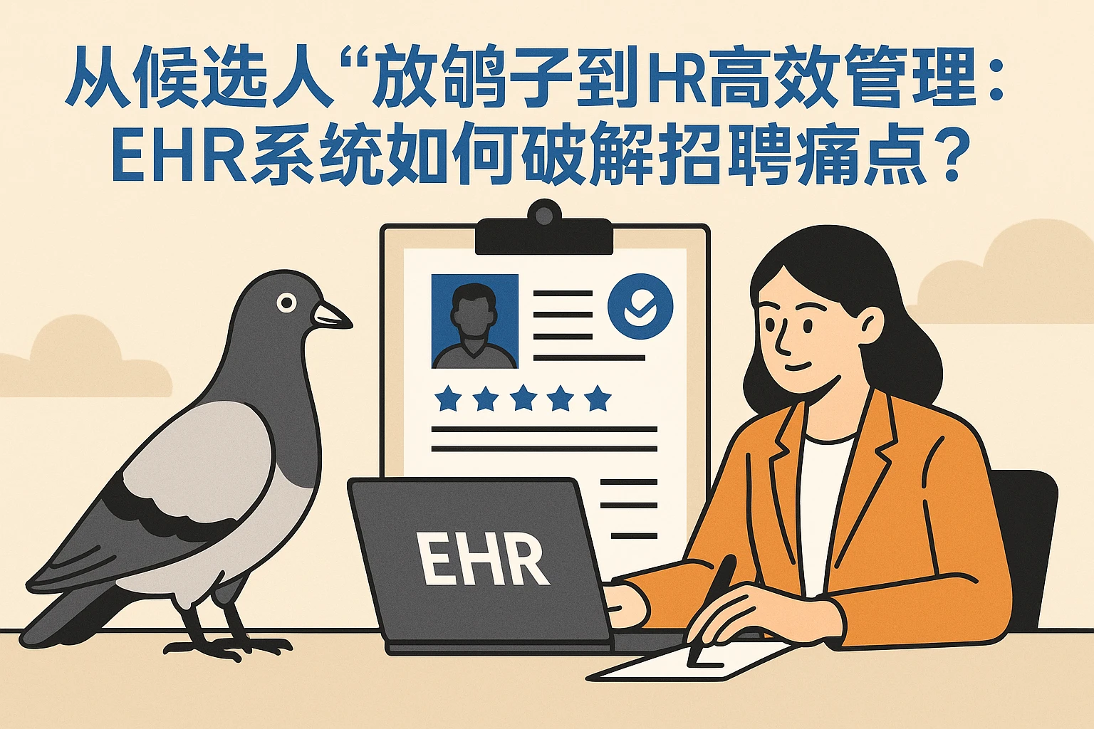 从候选人“放鸽子”到HR高效管理:EHR系统如何破解招聘痛点?